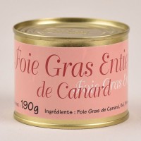 Foie gras de canard entier - 190g