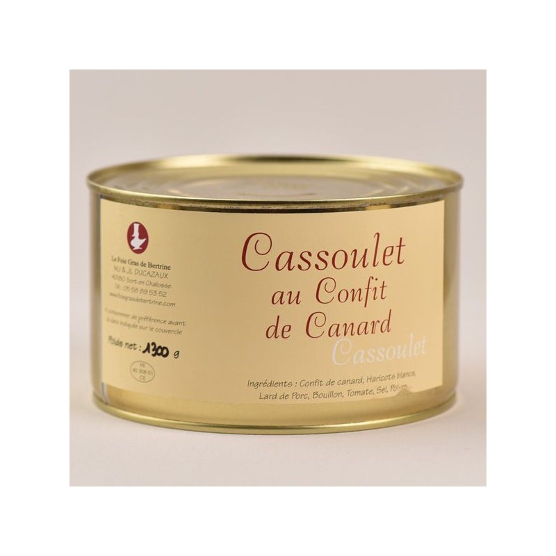 Cassoulet de canard confit - 1300g