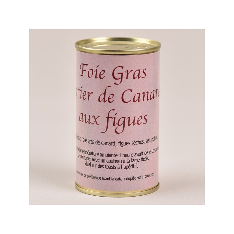 Foie gras de canard entier aux figues  - 190g