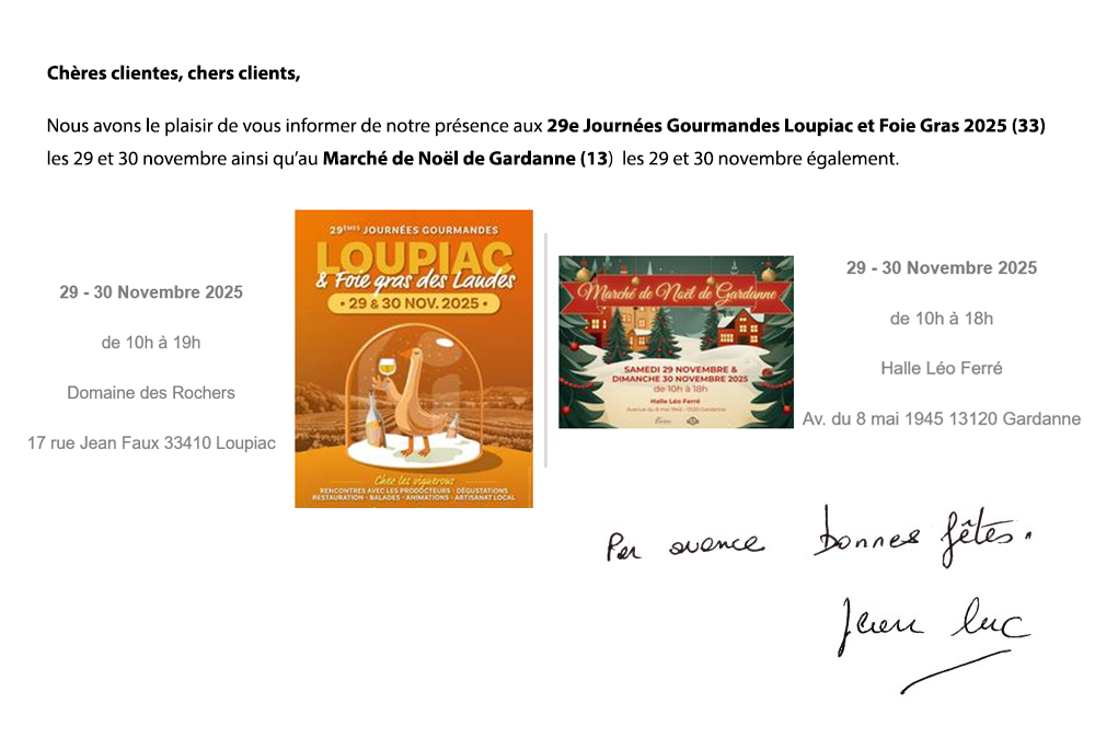 Salons de novembre 2025